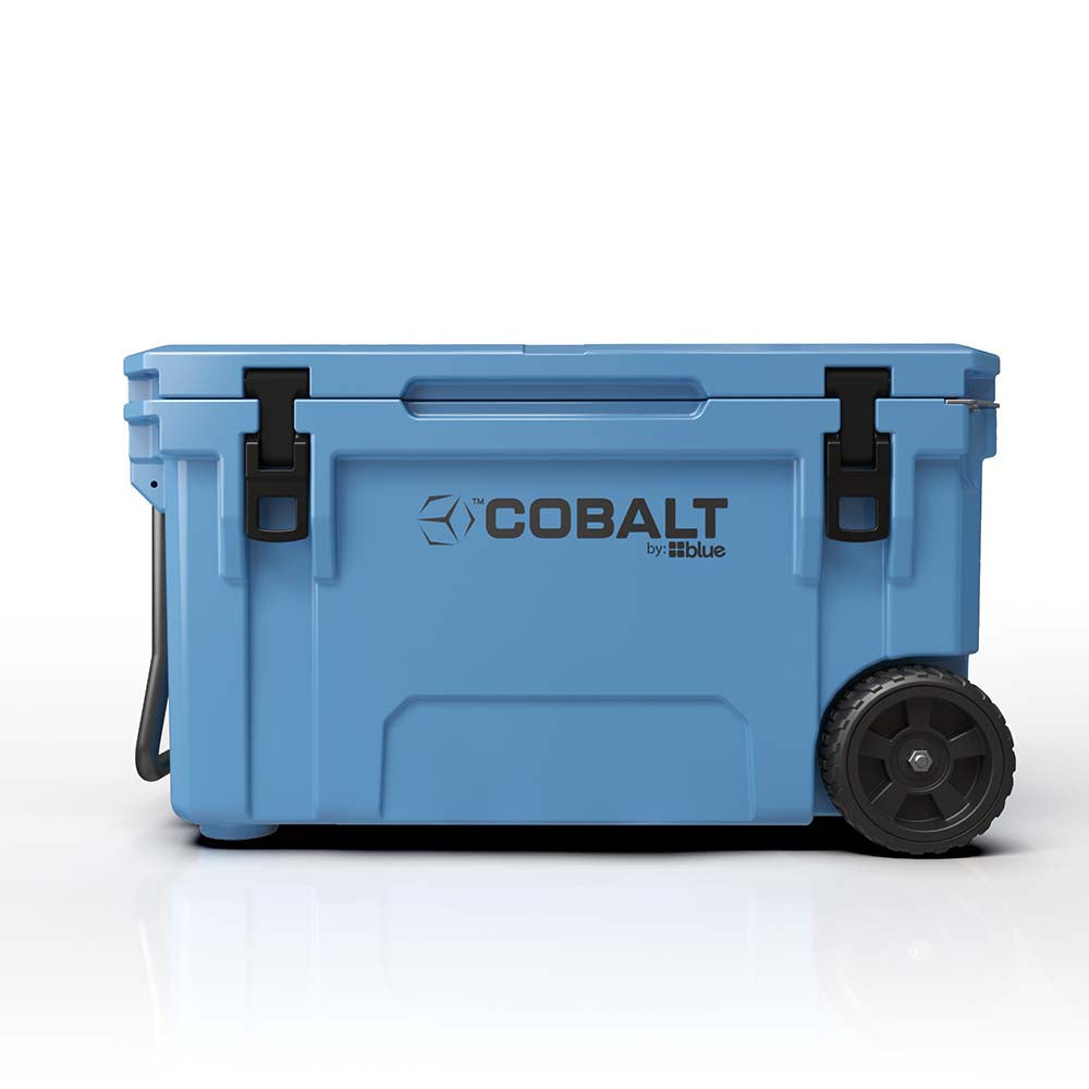 Super Cooler Roto-Moldado Cobalt de 55 Quartos com Rodas