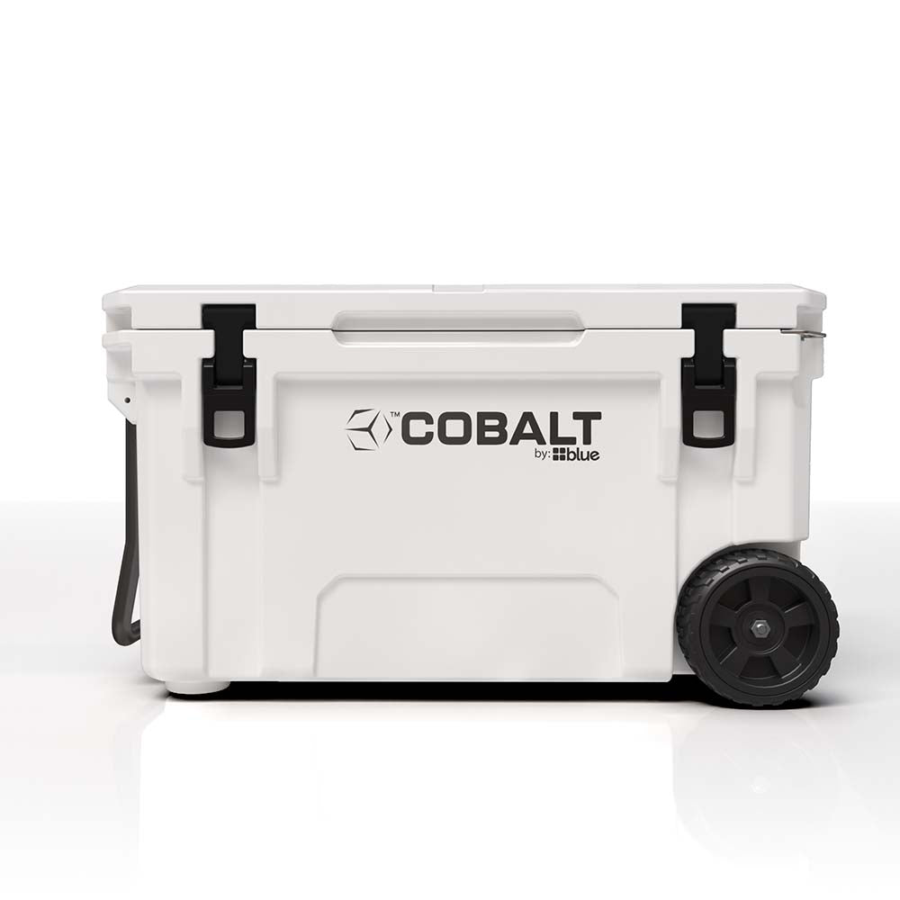 Super Cooler Roto-Moldado Cobalt de 55 Quartos com Rodas