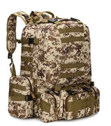 Raven Supply Camouflage Tactical Backpack in Three sand, alternate view 4