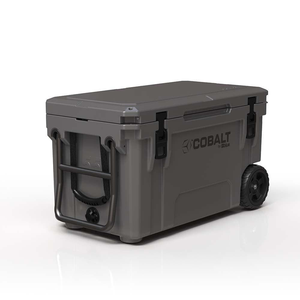Super Cooler Roto-Moldado Cobalt de 55 Quartos com Rodas