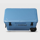 Super Cooler Roto-Moldado Cobalt de 55 Quartos com Rodas