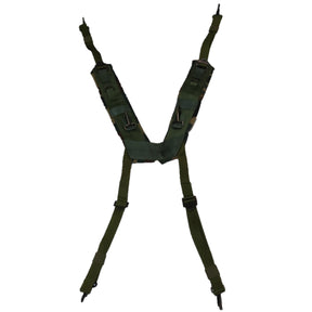 GI Style H-Style Suspenders in Woodland Camo