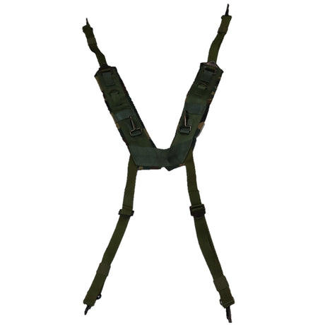 GI Style H-Style Suspenders in Woodland Camo