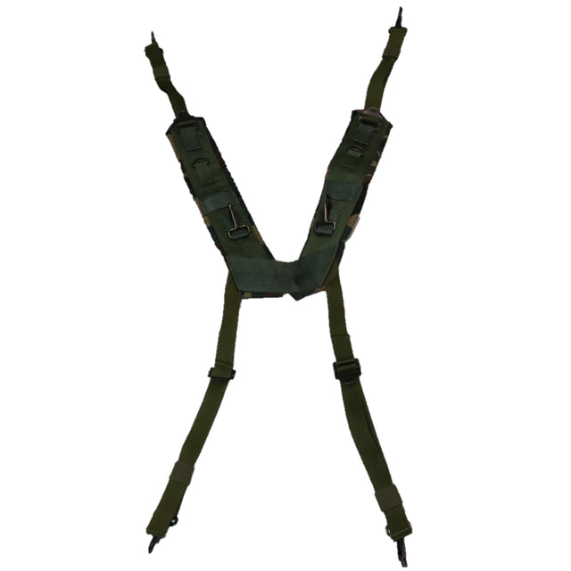 GI Style H-Style Suspenders in Woodland Camo