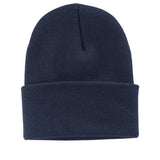 Fine Knit Watch Cap in Black