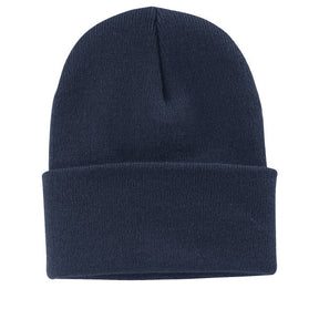 Fine Knit Watch Cap in Black