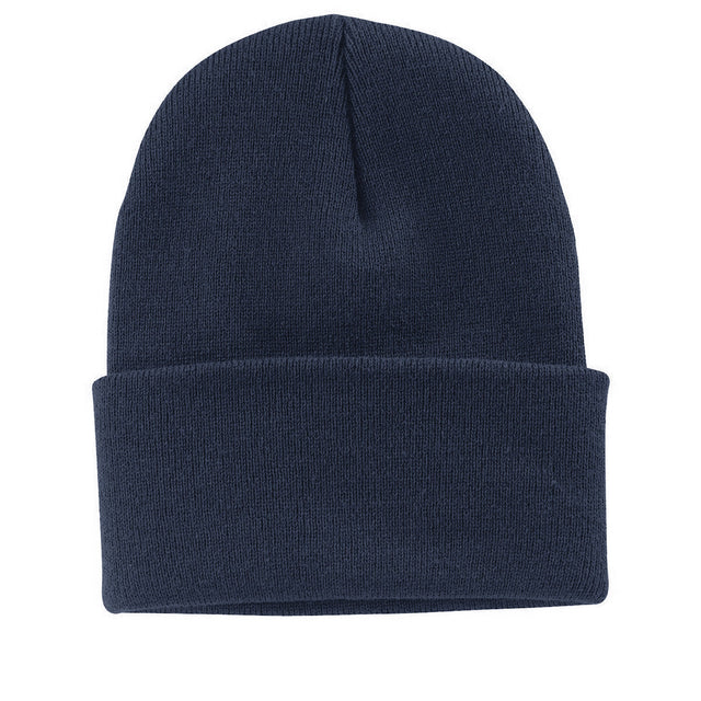 Fine Knit Watch Cap in Black