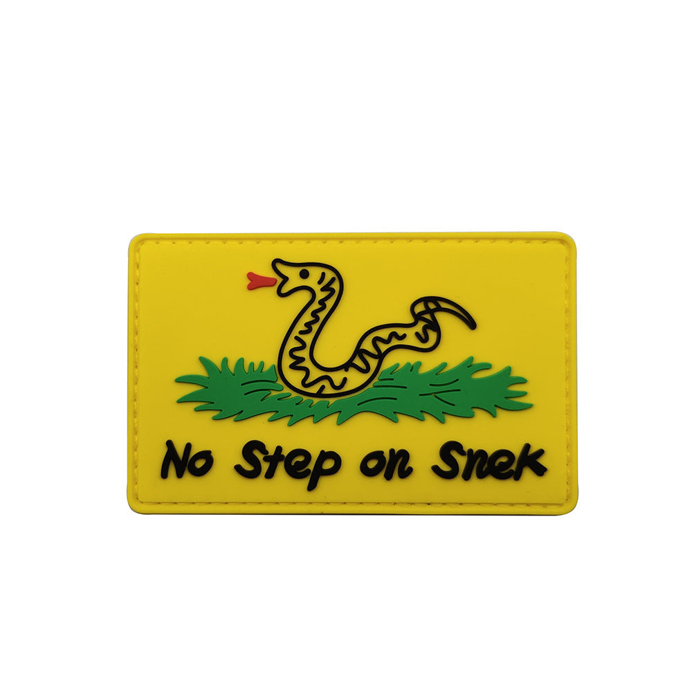 Raven Supply No Step on Snek Embroidered Morale Patch, alternate view 7