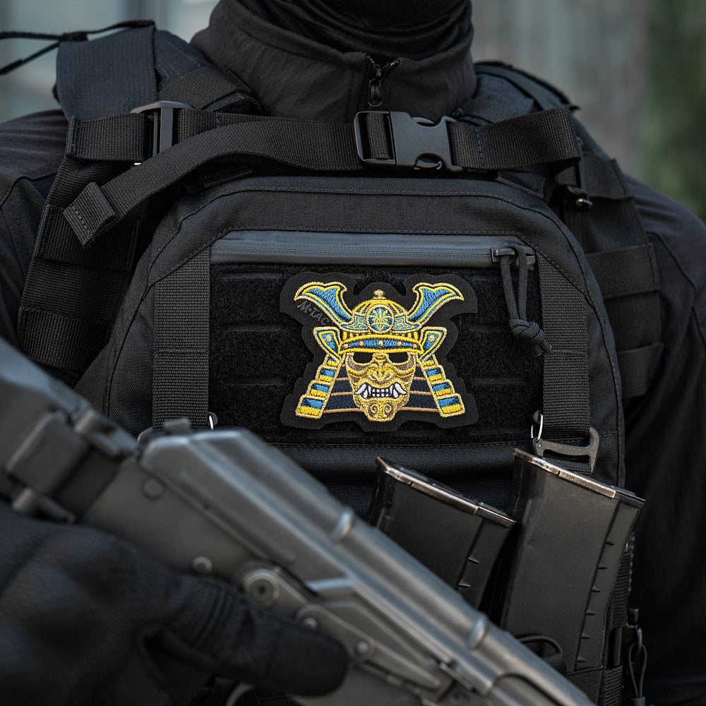 M-Tac Samurai Mask Embroidered Patch, alternate view 4