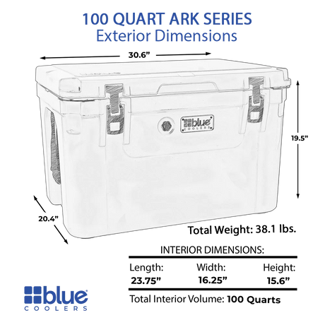 Glacière roto-moulée série Ark de 95 litres