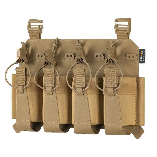 M-Tac Front Panel for Plate Carrier Cuirass QRS (4 Magazine) in Coyote