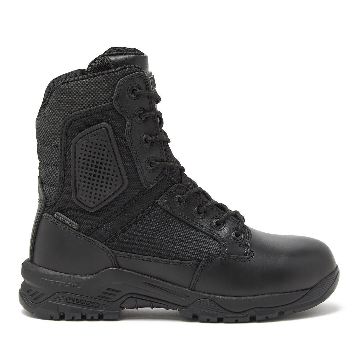 Magnum Strike Force 8 Inch Waterproof Side-Zip Boot in Black, alternate view 2