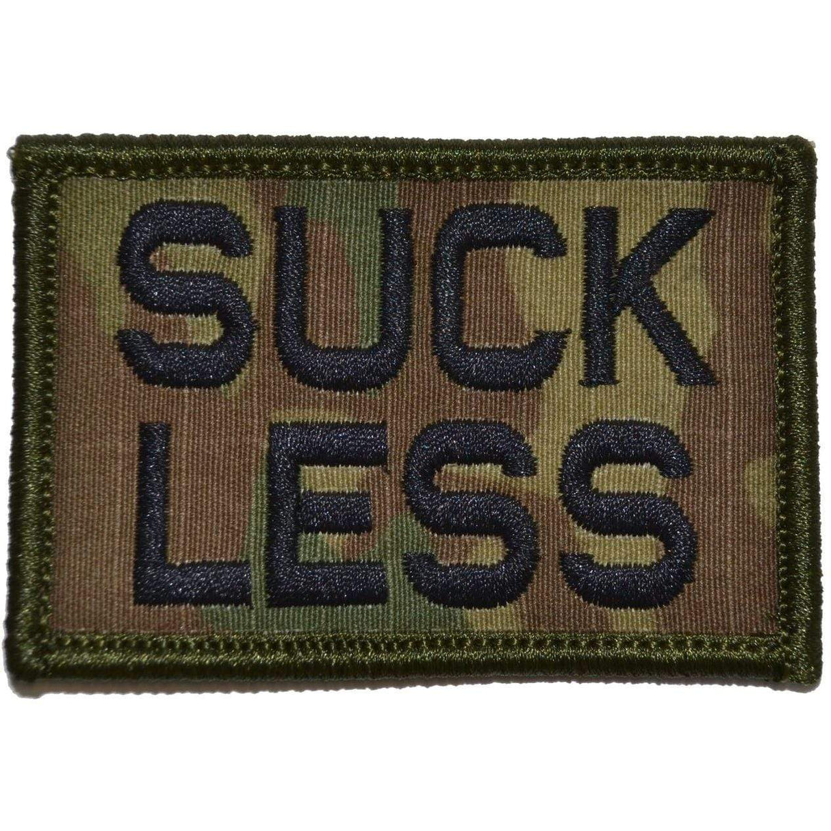 Suck Less - 2x3 Patch in Coyote Brown w/ Black, alternate view 4
