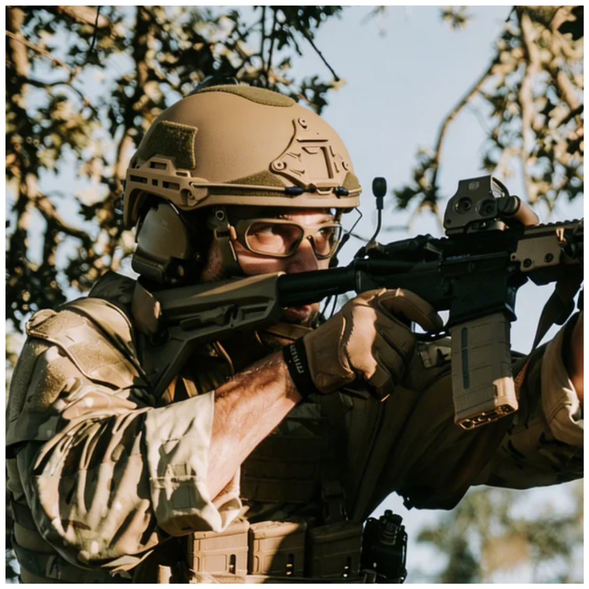 ATE® GEN2 Ballistisk Hjälm | NIJ IIIA Högskuren – Hard Head Veterans