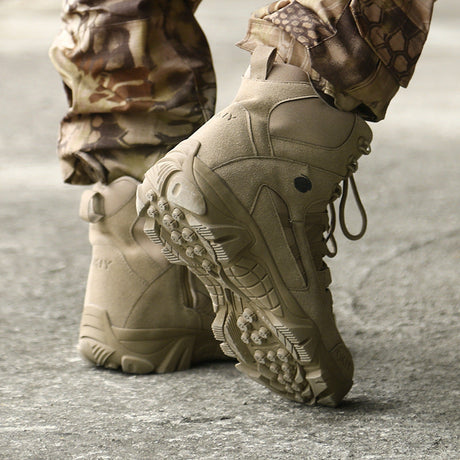 Raven Supply Non-Slip Outdoor Tactical Boots in Brown, alternate view 2