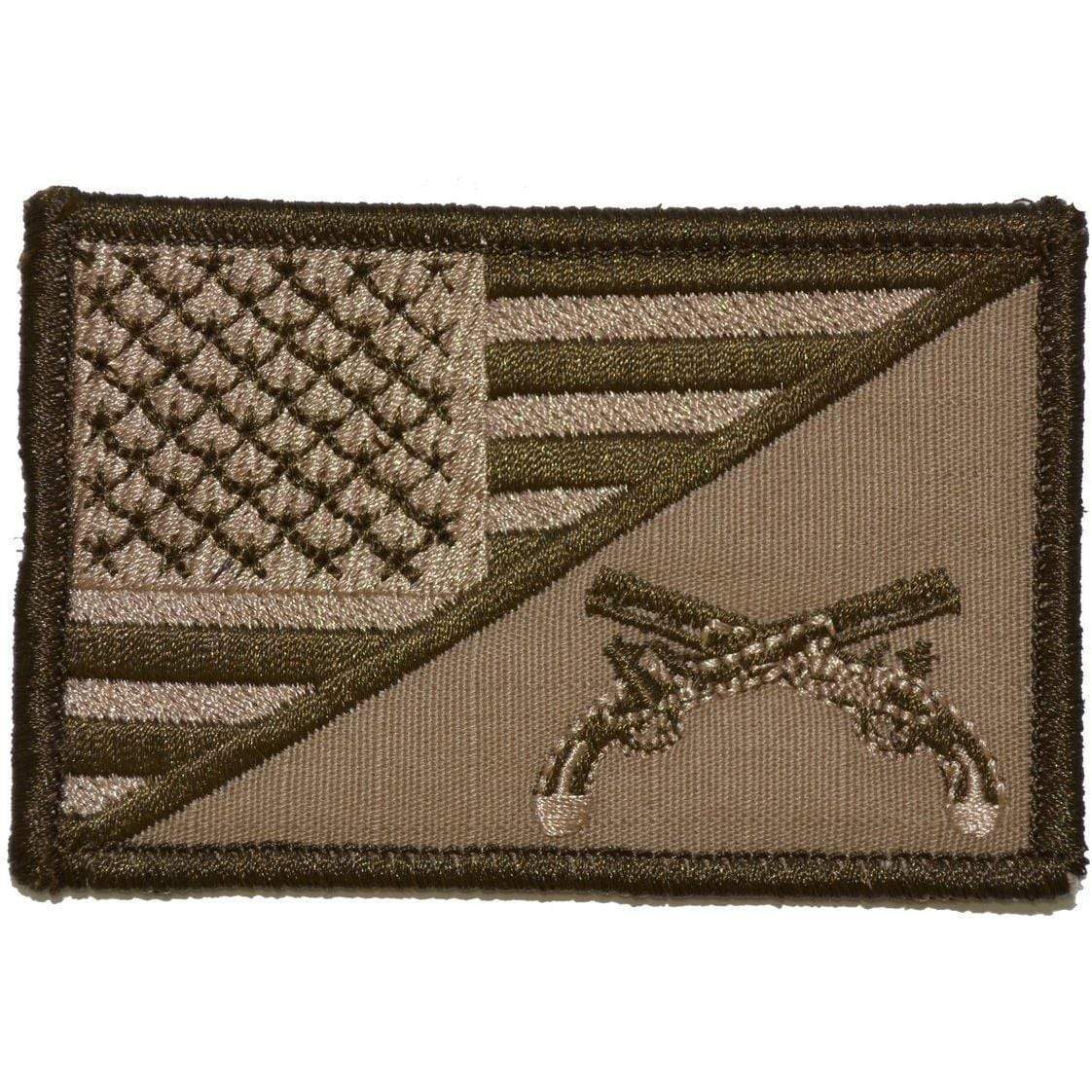 Tactical Gear Junkie MP Military Police USA Flag Patch in Coyote Brown, alternate view 3