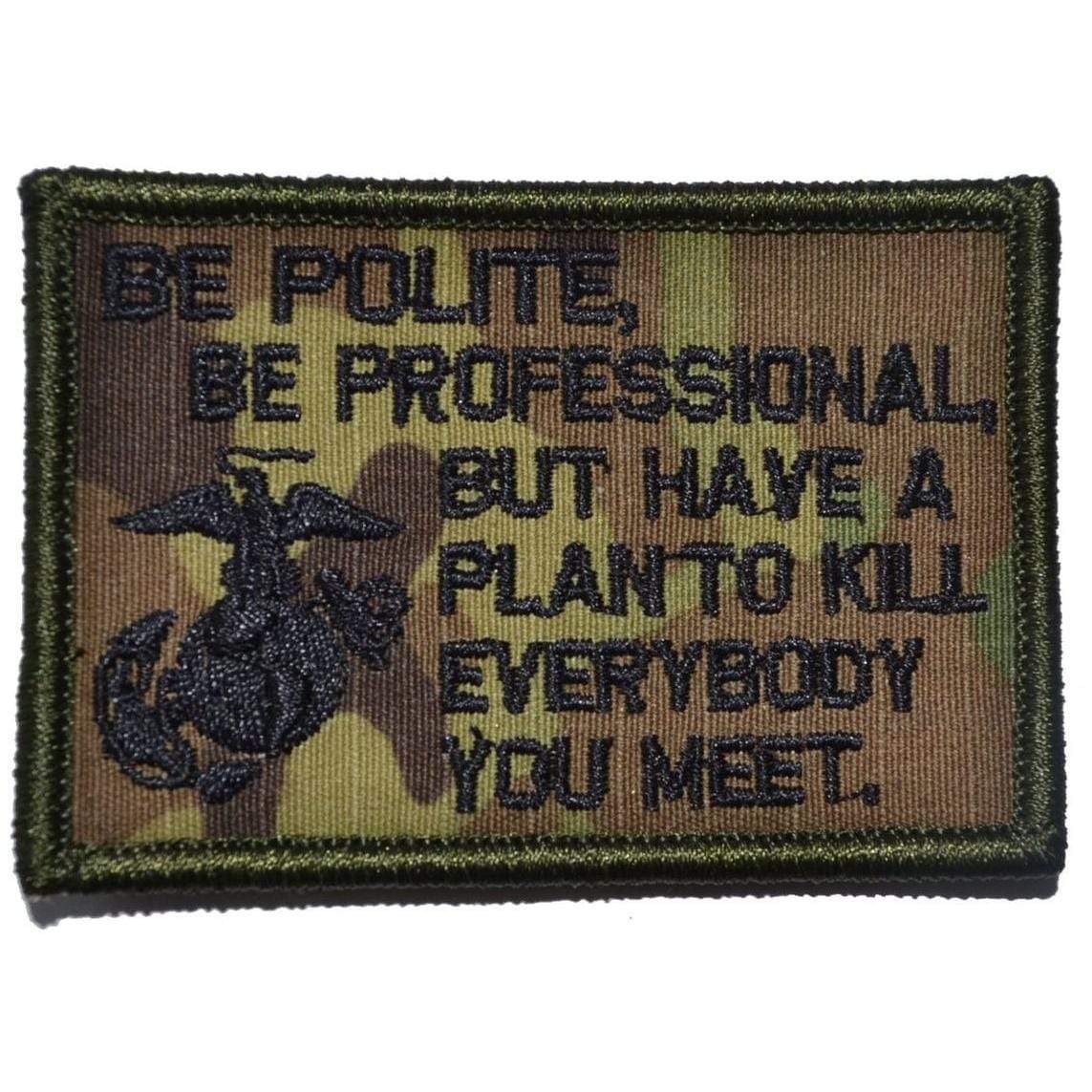 Be Polite, Be Professional USMC Mattis Quote - 2x3 Patch, alternate view 8