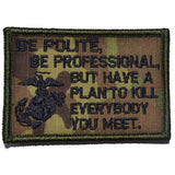 Be Polite, Be Professional USMC Mattis Quote - 2x3 Patch, alternate view 8