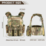 Votagoo Tactical Vest 601 - Laser Cut MOLLE Adjustable Vest, alternate view 5