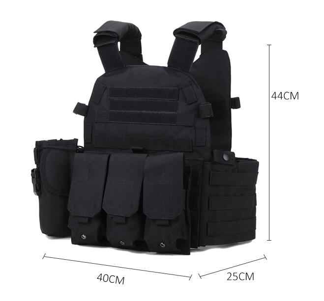Military Vest Hunting Tactical Plate Carrier Vest, alternate view 7