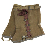 Vintage Italian Military Gaiters, With Laces, 1