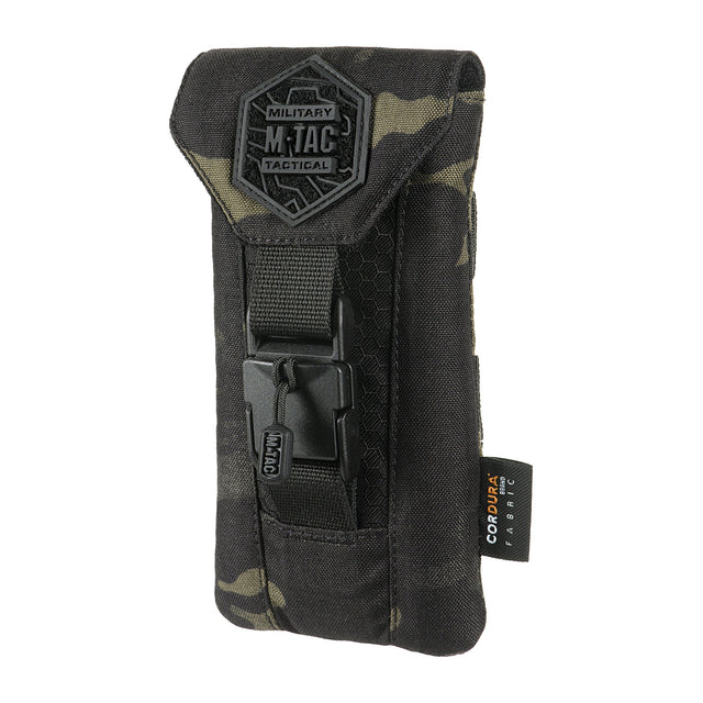 M-Tac Elite Medium Hex Smartphone Pouch in Multicam Black/Black