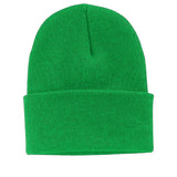 Fine Knit Watch Cap in Lime Green, alternate view 19