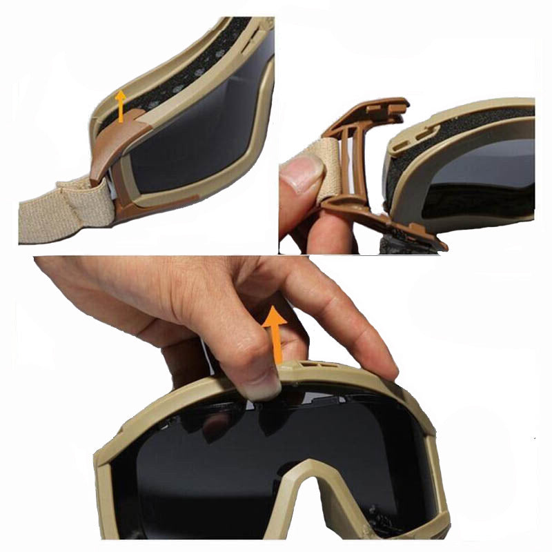 Raven Supply Outdoor Tactical Desert Goggles, alternate view 6