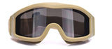 Raven Supply Outdoor Tactical Desert Goggles in Green, alternate view 2