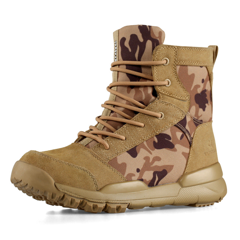 Raven Supply High-Top Outdoor Military Boots in Black, alternate view 5