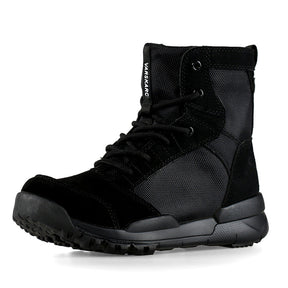 Raven Supply High-Top Outdoor Military Boots in Black, alternate view 3