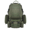 Raven Supply 50L MOLLE Tactical Backpack Set in Black
