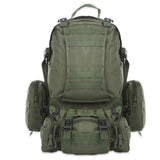 Raven Supply 50L MOLLE Tactical Backpack Set in Black