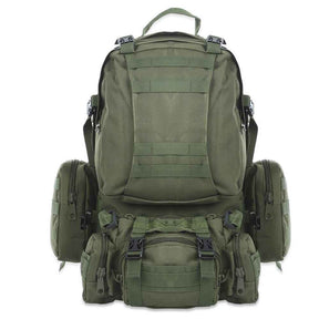 Raven Supply 50L MOLLE Tactical Backpack Set in Black