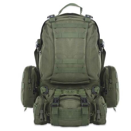 Raven Supply 50L MOLLE Tactical Backpack Set in Black