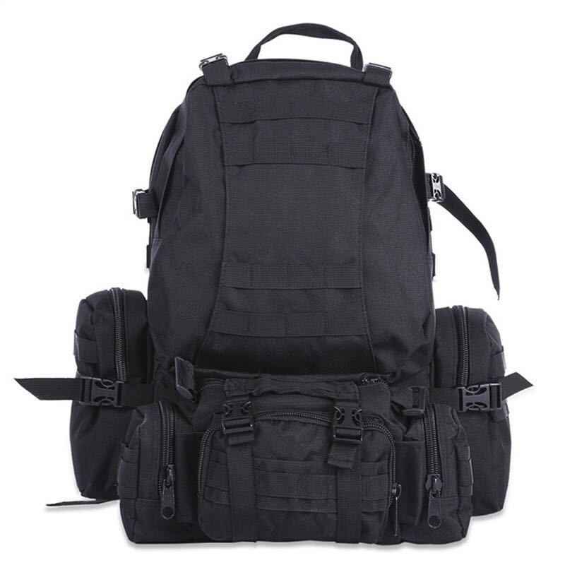 Raven Supply 50L MOLLE Tactical Backpack Set in Green, alternate view 4