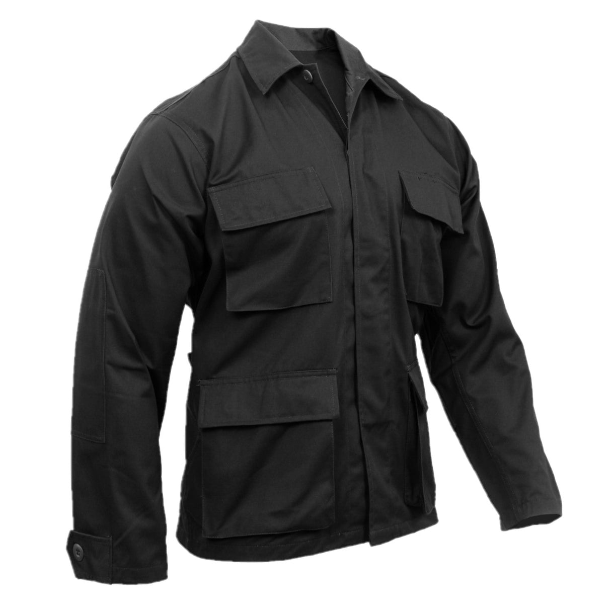 Poly Cotton Twill BDU Shirt in Metro, alternate view 4
