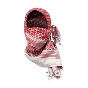 Shemagh Tactical Scarf in White/Red