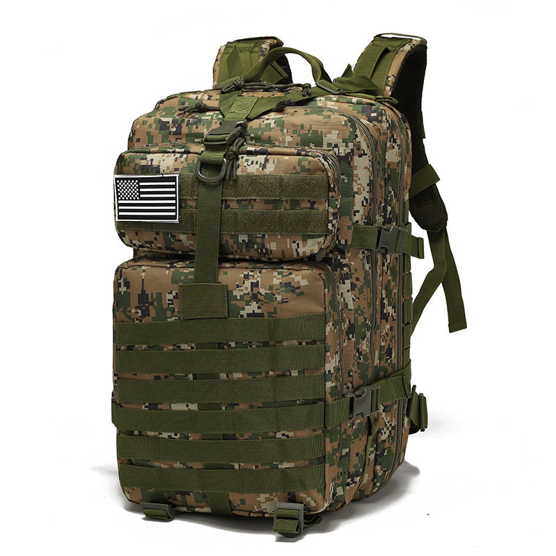 Military Tactical Backpack - Durable Tactical Gear for Outdoor Adventures in Black, alternate view 5