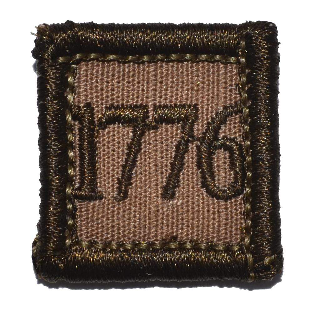 1776 - 1x1 Patch in Coyote Brown, alternate view 3