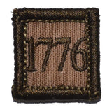 1776 - 1x1 Patch in Coyote Brown, alternate view 3