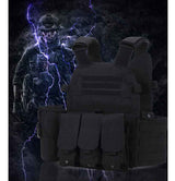 Military Vest Hunting Tactical Plate Carrier Vest in CP camouflage, alternate view 3