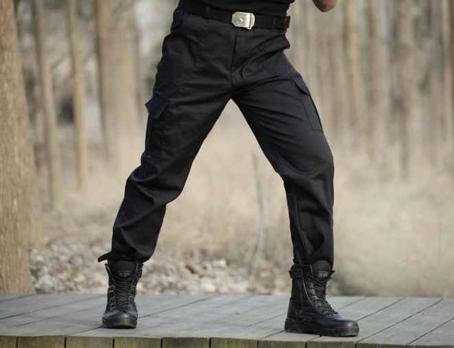 Tactical Pants Camouflage Pants Overalls in Black, alternate view 3