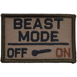 BEAST MODE Activated - 2x3 Patch in Coyote Brown, alternate view 2