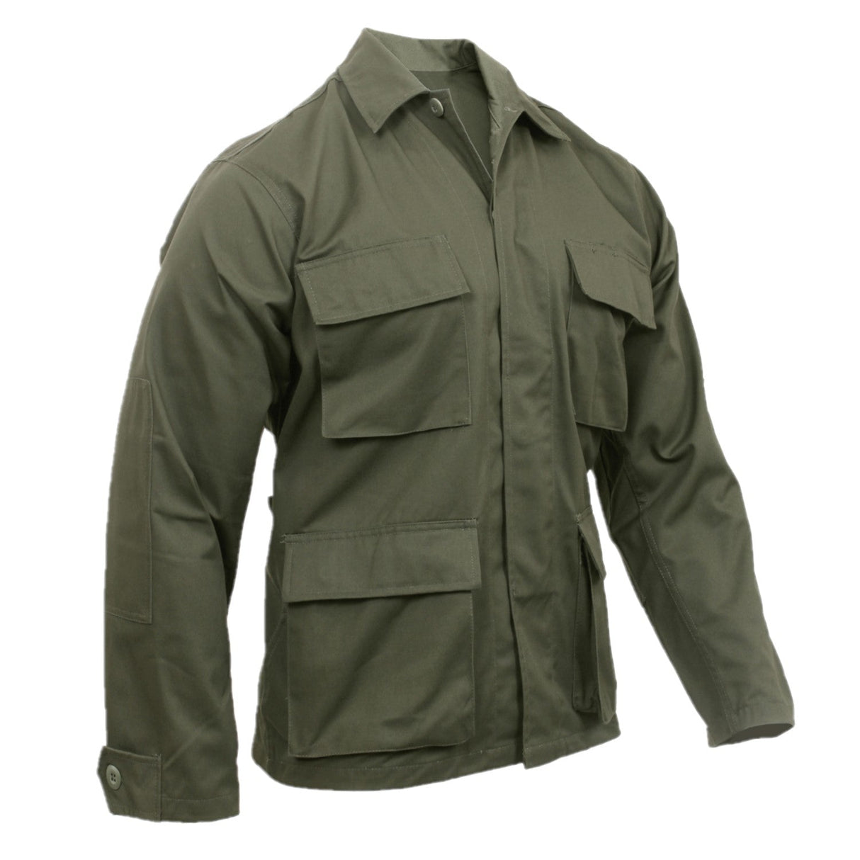 Poly Cotton Twill BDU Shirt in Navy, alternate view 6