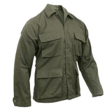 Poly Cotton Twill BDU Shirt in Navy, alternate view 6
