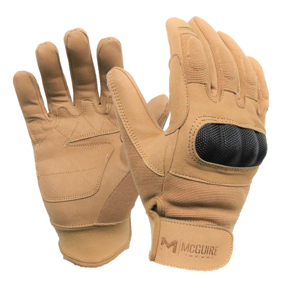 McGuire Gear Full Finger Hard Knuckle Glove in Olive Drab, alternate view 11