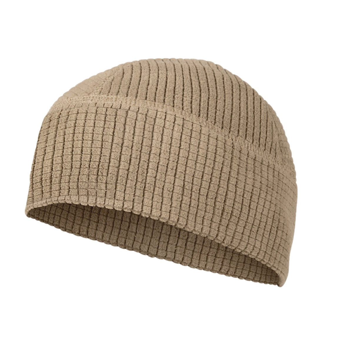 Grid Fleece Beanie Cap in Sand, alternate view 4