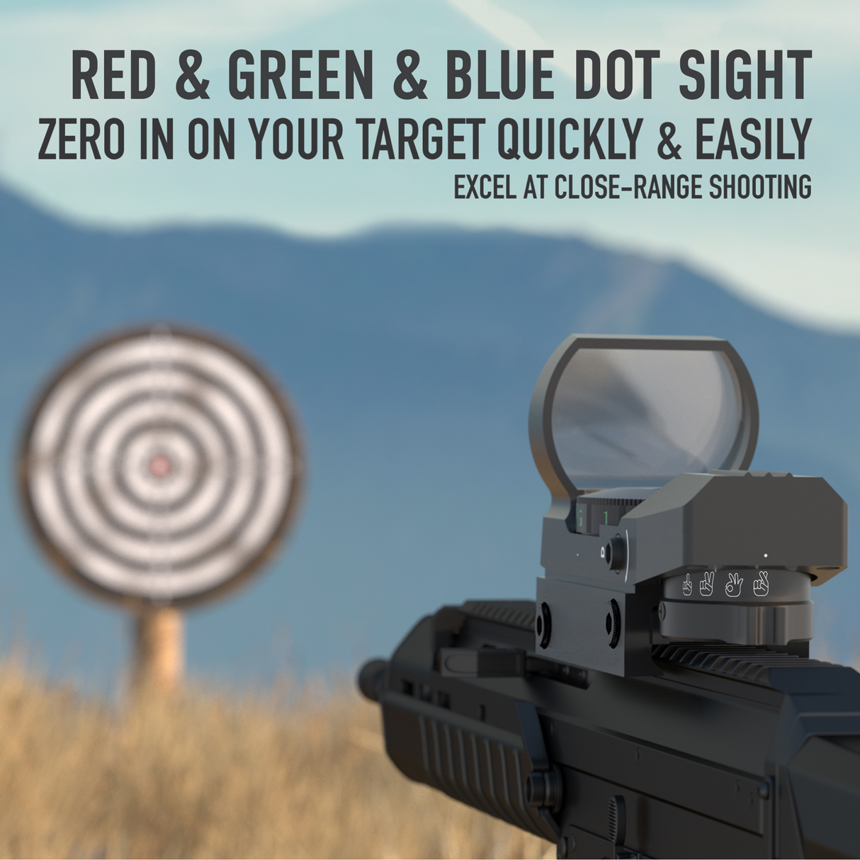 Pinty Nova 4-in-1 Hand Gesture Reticle Dot Sight, alternate view 7