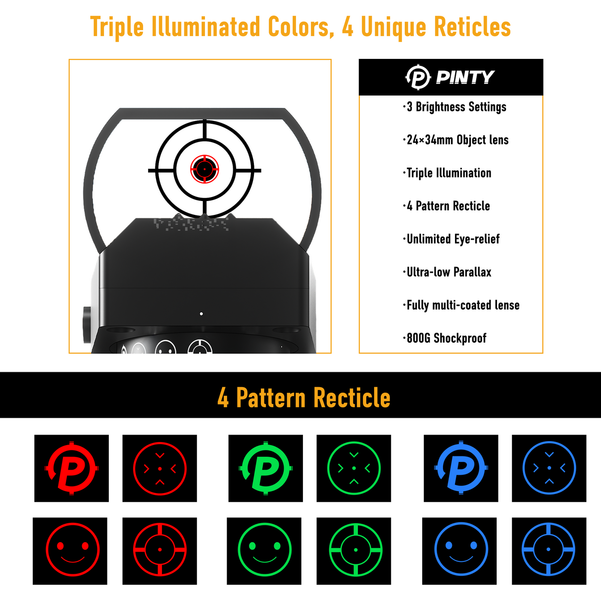 Pinty Nova 4-in-1 Limited Edition Dot Sight, alternate view 8